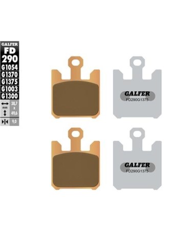 Pastillas GALFER FD290G1375 Sinter FD290G1375 | Motoauto