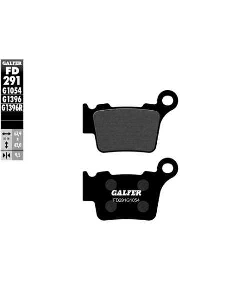 Pastillas GALFER FD291G1054 Semi Metal FD291G1054 | Motoauto