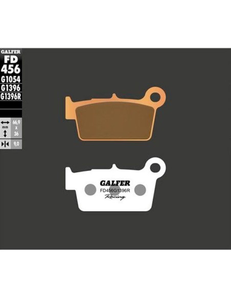 Pastillas GALFER FD291G1396 Sinter FD291G1396 | Motoauto