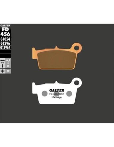 Pastillas GALFER FD291G1396R Sinter FD291G1396R | Motoauto