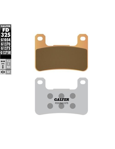 Pastillas GALFER FD325G1375 Sinter FD325G1375 | Motoauto