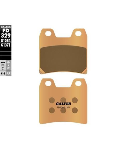 Pastillas GALFER FD329G1371 Sinter FD329G1371 | Motoauto