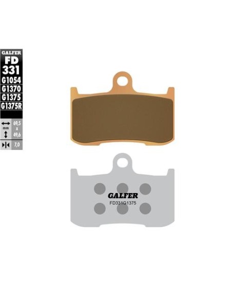 Pastillas GALFER FD331G1375 Sinter FD331G1375 | Motoauto