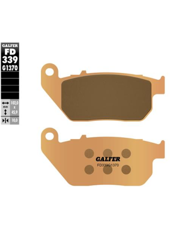 Pastillas GALFER FD339G1370 Sinter FD339G1370 | Motoauto