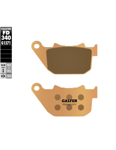 Pastillas GALFER FD340G1371 Sinter FD340G1371 | Motoauto