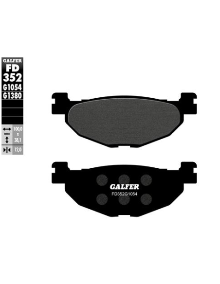 Pastillas GALFER FD352G1054 Semi Metal FD352G1054 | Motoauto
