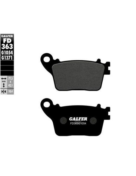 Pastillas GALFER FD363G1054 Semi Metal FD363G1054 | Motoauto