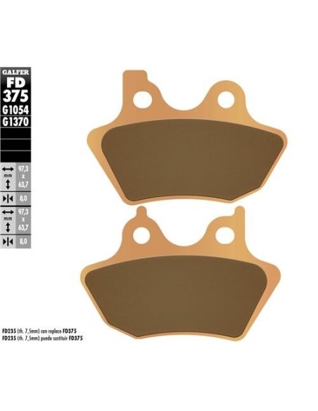 Pastillas GALFER FD375G1370 Sinter FD375G1370 | Motoauto