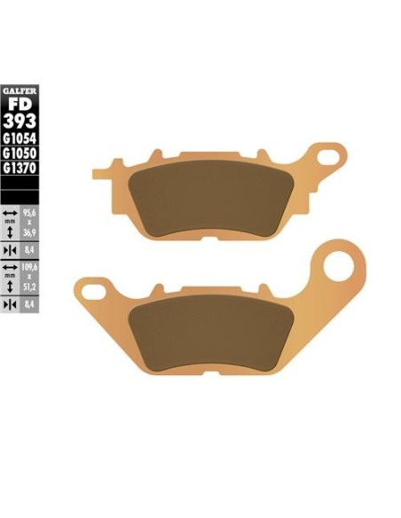 Pastillas GALFER FD393G1370 Sinter FD393G1370 | Motoauto