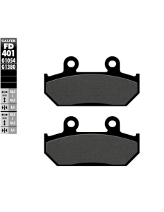 Pastillas GALFER FD401G1054 Semi Metal FD401G1054 | Motoauto
