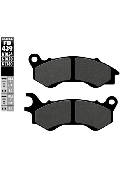 Pastillas GALFER FD439G1380 Scooter FD439G1380 | Motoauto