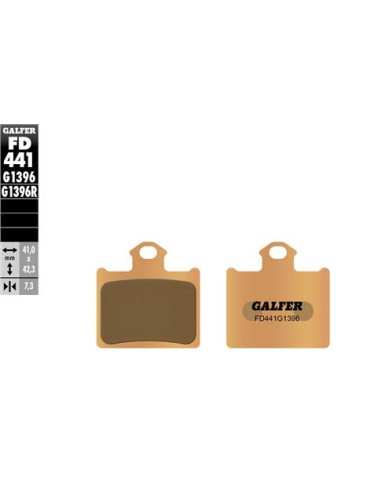 Pastillas GALFER FD441G1396 Sinter FD441G1396 | Motoauto