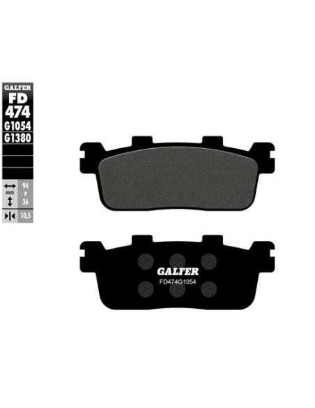 Pastillas GALFER FD474G1380 Scooter FD474G1380 | Motoauto