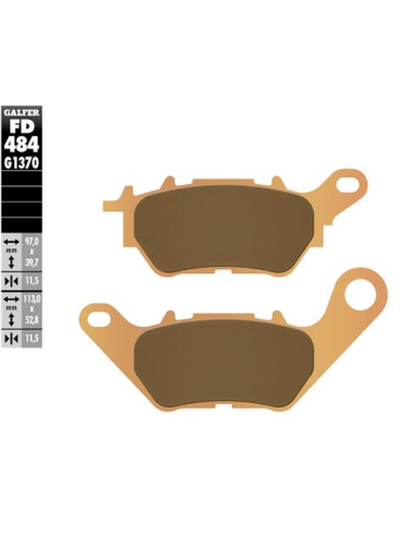 Pastillas GALFER FD484G1370 Sinter FD484G1370 | Motoauto