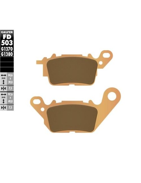 Pastillas GALFER FD503G1370 Sinter FD503G1370 | Motoauto