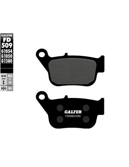 Pastillas GALFER FD509G1054 Semi Metal FD509G1054 | Motoauto