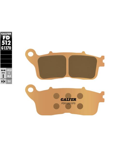 Pastillas GALFER FD512G1370 Sinter FD512G1370 | Motoauto