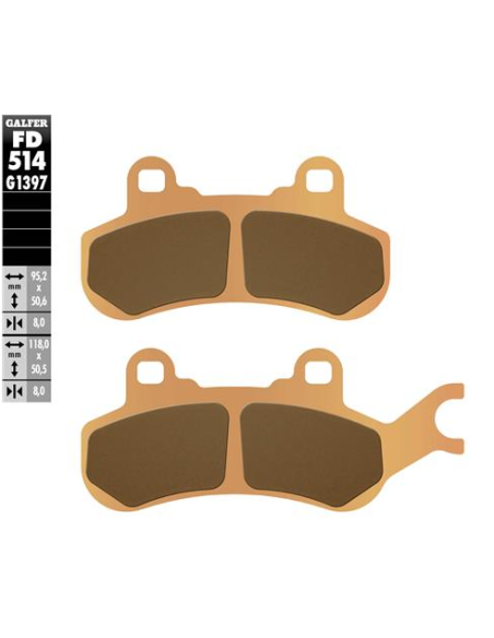 Pastillas GALFER FD514G1397 Sinter FD514G1397 | Motoauto