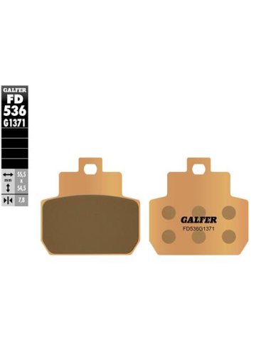Pastillas GALFER FD536G1371 Sinter FD536G1371 | Motoauto