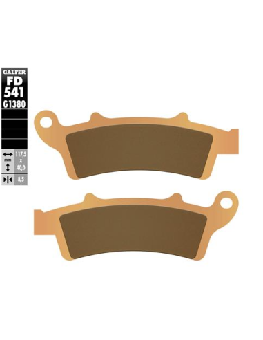 Pastillas GALFER FD541G1380 Scooter FD541G1380 | Motoauto
