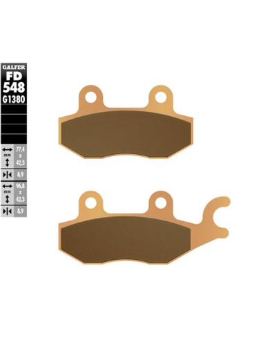 Pastillas GALFER FD548G1380 Scooter FD548G1380 | Motoauto