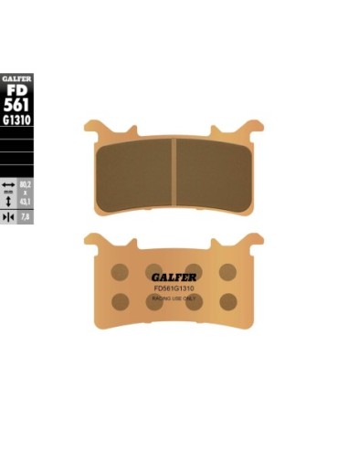 SINTER RACING BRAKE PADS FD561G1310 | Motoauto