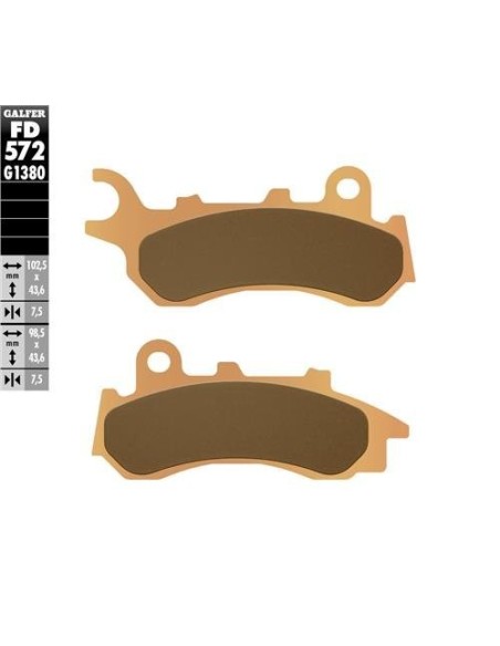 SINTER SCOOTER BRAKE PADS FD572G1380 | Motoauto