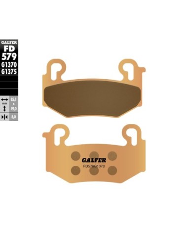 SINTER STREET BRAKE PADS FD579G1370 | Motoauto