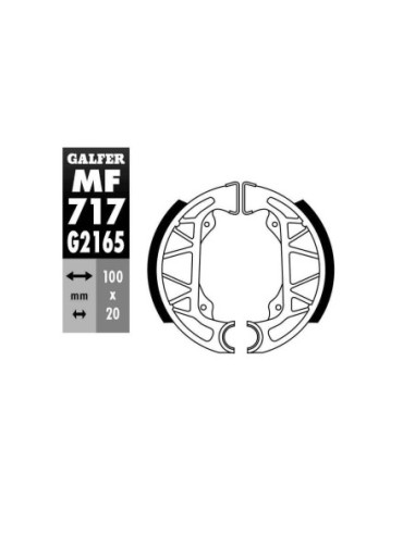 MORDAZA FRENO GZ 717- TYPHOON 96- MF717G2165 | Motoauto