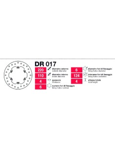 Disc Freno Grimeca Tras. Aprilia - DR017 DR017 | Motoauto