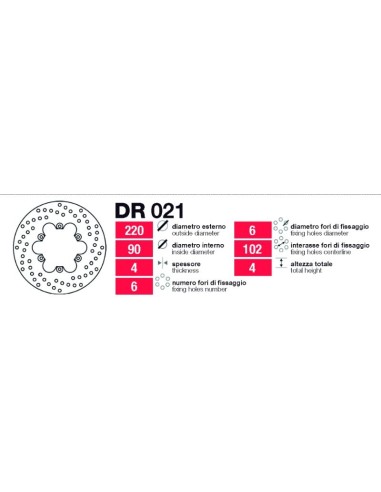 Disc Freno Trasero Grimeca - DR021 DR021 | Motoauto