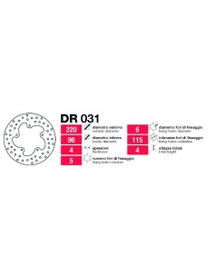 Discos De Freno Tras Aprilia DR031 | Motoauto