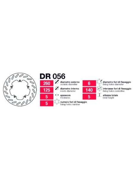 Disco Grimeca Delt Piaggio X8-X9 - DR056 DR056 | Motoauto