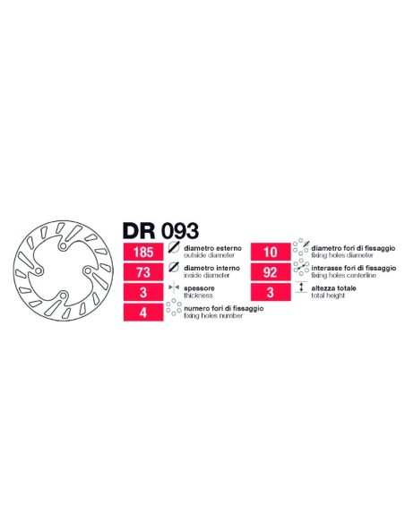 Discos De Freno Delt.Betamotor Varios DR093 | Motoauto