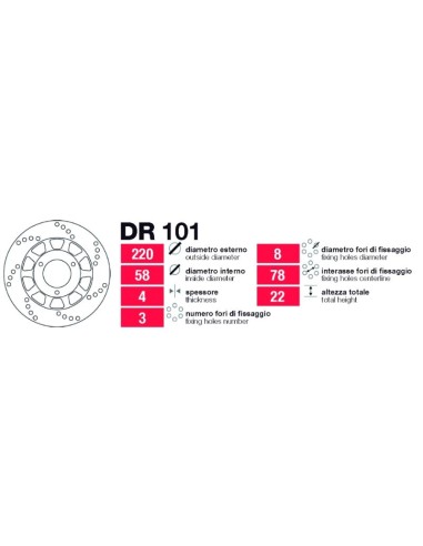 Discos De Freno Tras Honda Crm-Nsr-Raidem DR101 | Motoauto