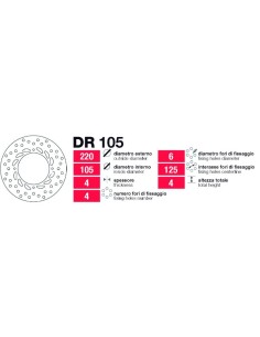 Discos De Freno Tras Honda Xl-Nx-Slr-Sx DR105 | Motoauto