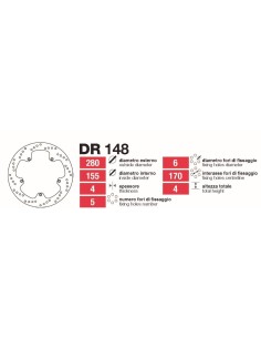 Discos De Freno Delt Yamaha Tzr50-Tuono DR148 | Motoauto