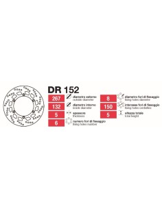 Discos De Freno Delt Yamaha Rd-Fzr-Virago DR152 | Motoauto
