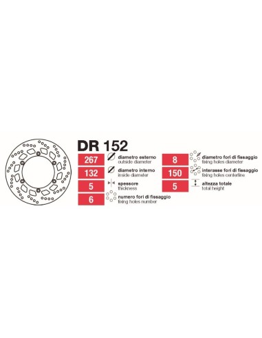 Discos De Freno Delt Yamaha Rd-Fzr-Virago DR152 | Motoauto