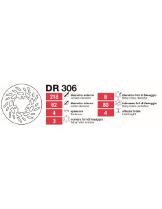 Discos De Frenotrasero Yamaha Dt-Xt Tras DR306 | Motoauto