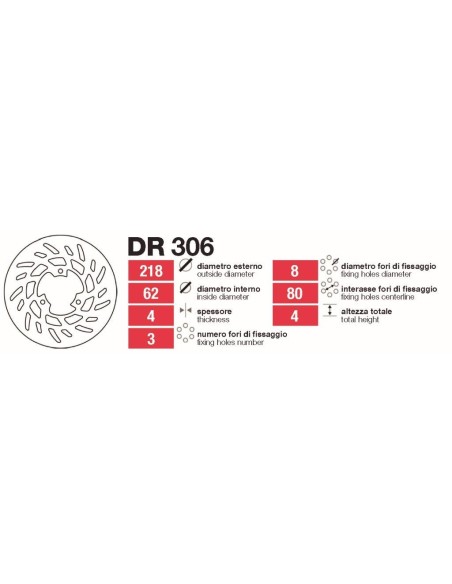Discos De Frenotrasero Yamaha Dt-Xt Tras DR306 | Motoauto