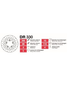 Discos De Freno Deltantero Kymco People DR330 | Motoauto