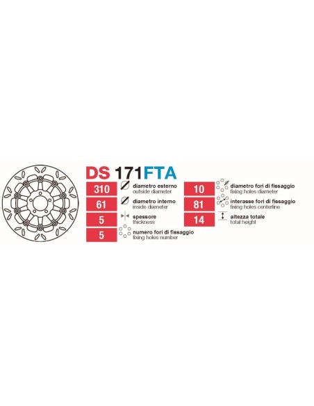 Discos De Freno Delt Kawa Zx9-Zxr-Zzr DS171FTA | Motoauto