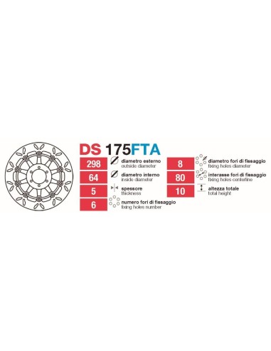 Discos De Freno Delantero Yamaha DS175FTA | Motoauto
