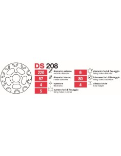 Discos De Freno Tras Rieju Rs2 Nkd - DS208 DS208 | Motoauto