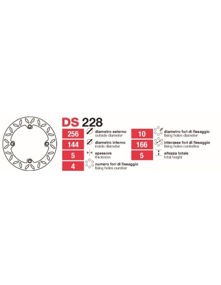 Discos De Freno Tras Honda VaraDrch1000 DS228 | Motoauto