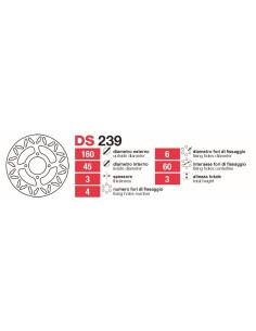 Discos De Freno Tras Ktm 65-80 - DS239 DS239 | Motoauto