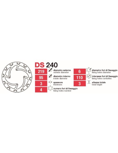 Disco Delt Ktm Sx-Xc 85 105 - DS240 DS240 | Motoauto