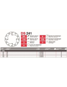 Discos De Freno Tras Ktm 85-105 Sx-Xc DS241 | Motoauto