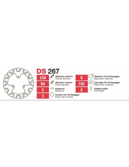 Discos De Freno Tras Yamaha Majesty - DS267 DS267 | Motoauto